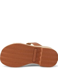 Reef Sunset Ibiza Two Strap Platform Wedge Slide Sandals