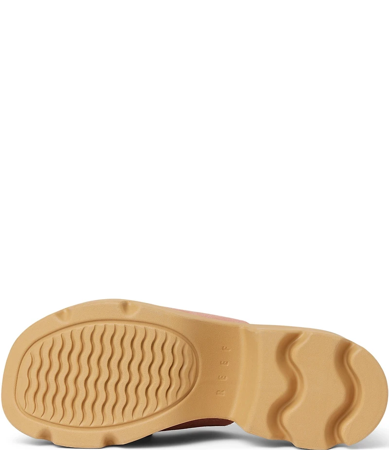 Reef Vista Luxe Evie Suede Platform Slide Sandals