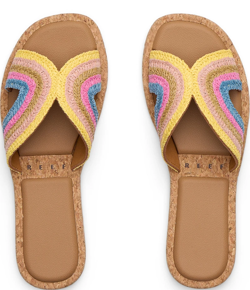 Reef Willow Paisley Woven Slide Sandals