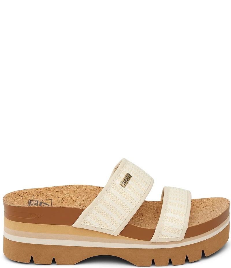 Reef Women's Cushion Vista Higher Platform Slide Sandals