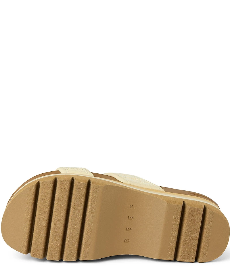 Reef Women's Cushion Vista Higher Platform Slide Sandals