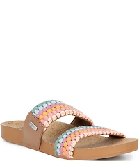 Reef Women's Cushion Vista Rainbow Slide Sandals
