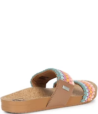 Reef Women's Cushion Vista Rainbow Slide Sandals