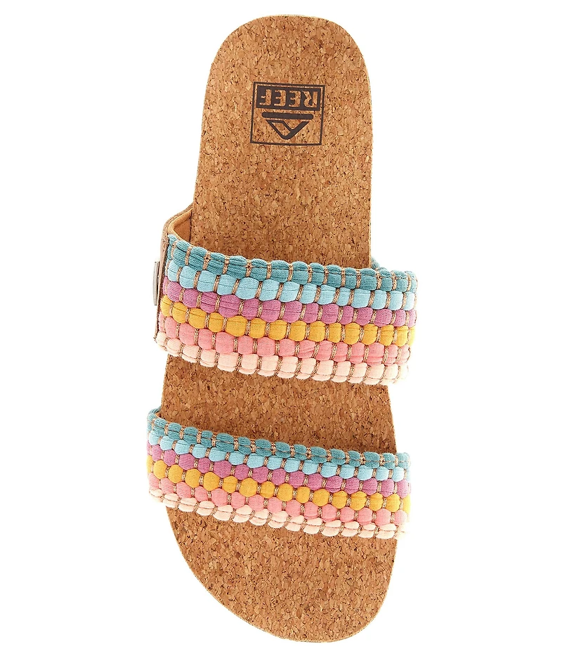 Reef Women's Cushion Vista Rainbow Slide Sandals