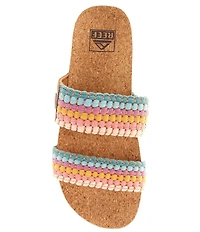 Reef Women's Cushion Vista Rainbow Slide Sandals