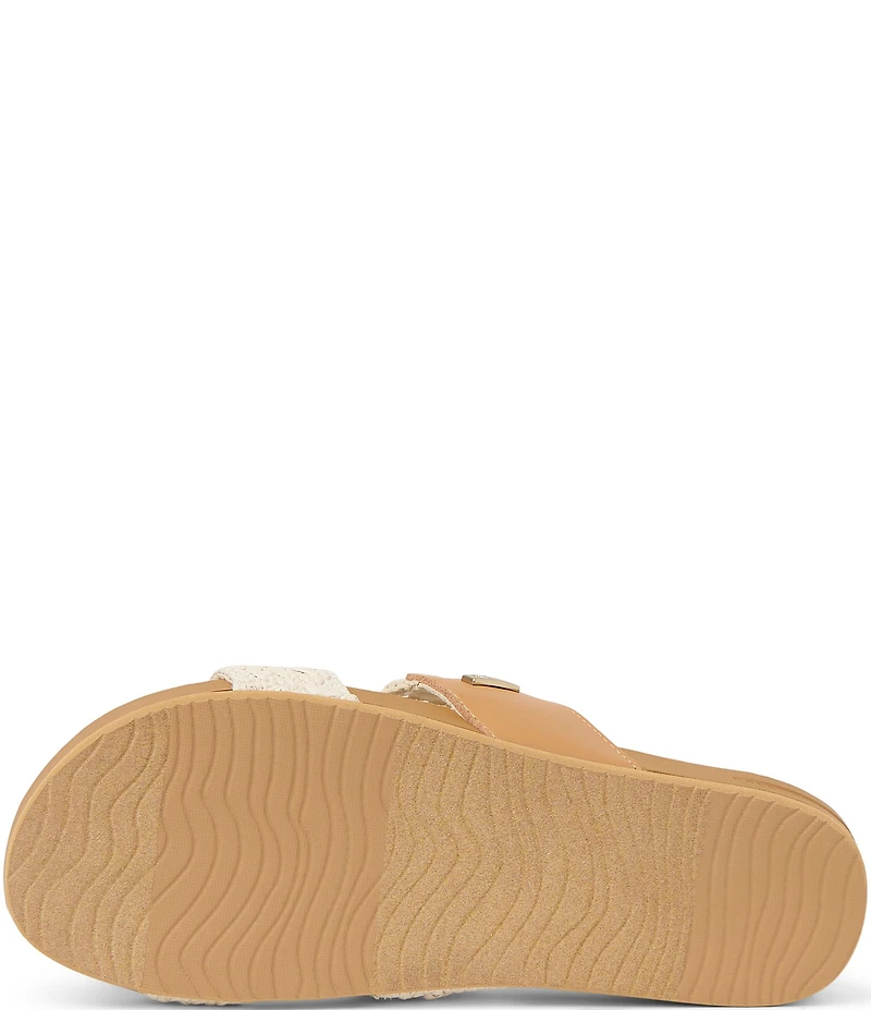 Reef Women's Cushion Vista Woven Double Strap Slide Sandals