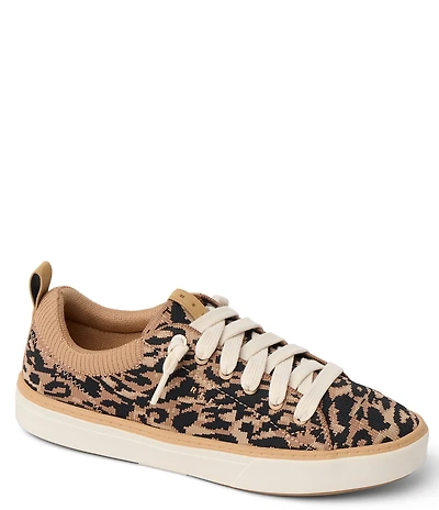 Reef Women's Lay Day Lite Leopard Print Knit Sneakers