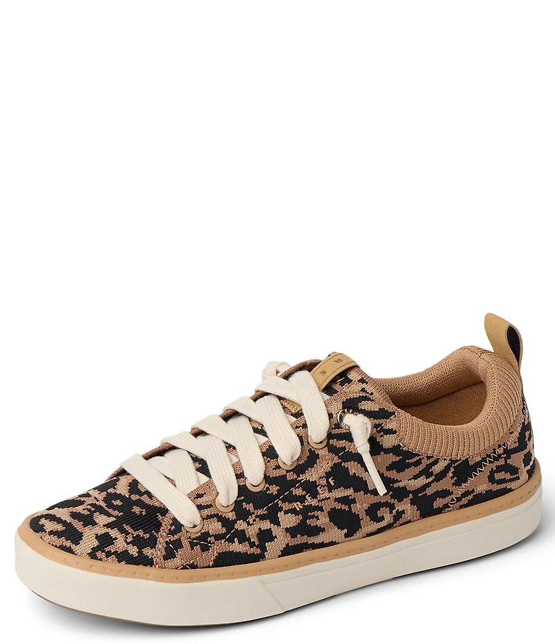 Reef Women's Lay Day Lite Leopard Print Knit Sneakers