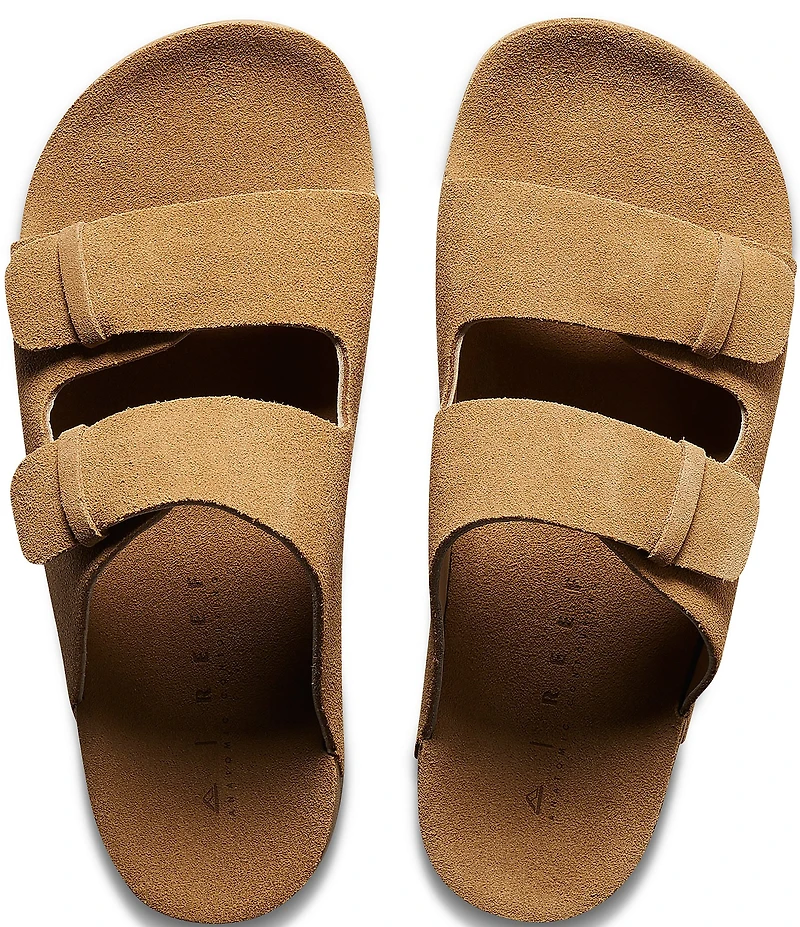 Reef Women's Starfish Ojai Suede Two Bar Banded Slide Sandals