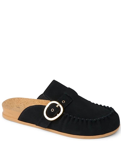 Reef Women's Vista Siena Suede Buckle Strap Mules