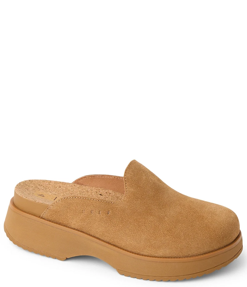 Reef Women's Vista Skye Suede Platform Clogs