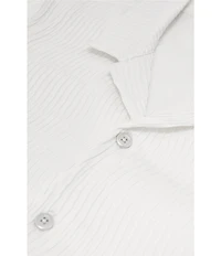 Reiss Aleo Textured Short Sleeve Woven Camp Shirt