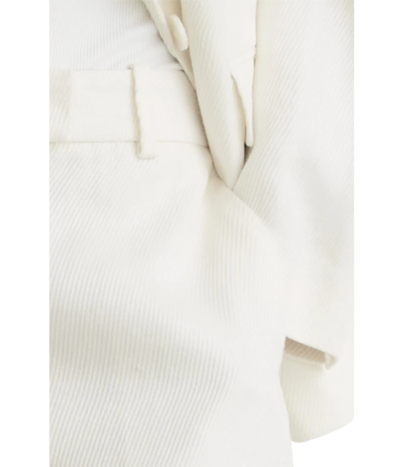 Reiss Alyx Linen Blend Mid Rise Tailored Shorts