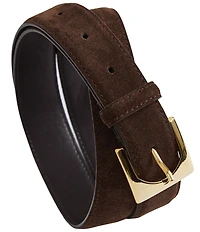 Reiss Belinda Suede Square-Buckle Belt