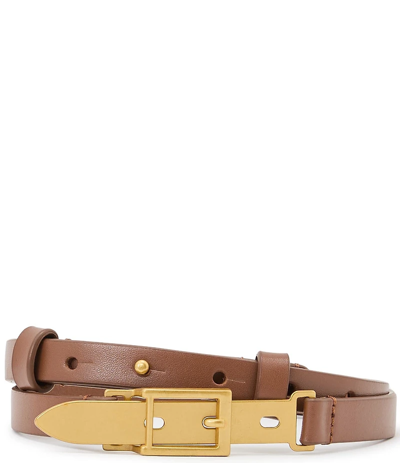 Reiss Cora Leather-Buckle Hardware Belt