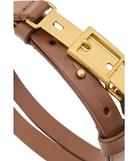 Reiss Cora Leather-Buckle Hardware Belt