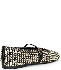 Reiss Davina Raffia Mary Jane Ballet Flats