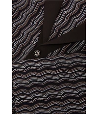 Reiss Drake Vertical Wave Short Sleeve Woven Camp Shirt