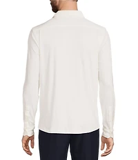 Reiss Duke Slim Fit Knit Long Sleeve Woven Shirt