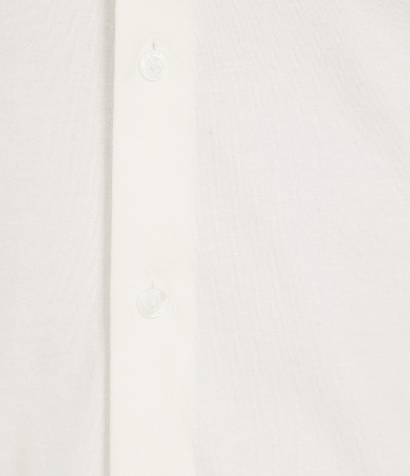 Reiss Duke Slim Fit Knit Long Sleeve Woven Shirt