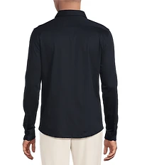Reiss Duke Slim Fit Knit Long Sleeve Woven Shirt
