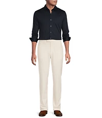 Reiss Duke Slim Fit Knit Long Sleeve Woven Shirt