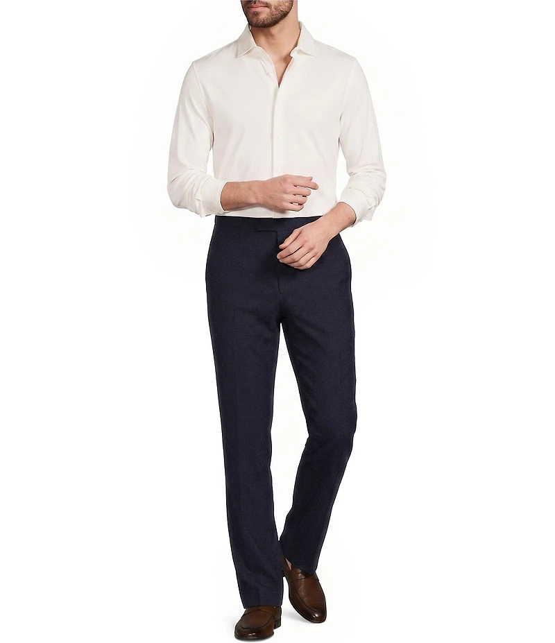 Reiss Duke Slim Fit Knit Long Sleeve Woven Shirt