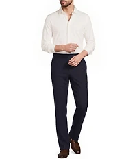 Reiss Duke Slim Fit Knit Long Sleeve Woven Shirt