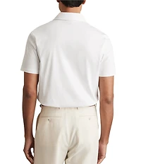 Reiss Earl Airwater Finish Cotton Short Sleeve Polo Shirt