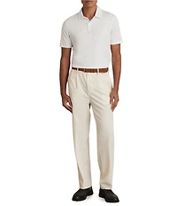 Reiss Earl Airwater Finish Cotton Short Sleeve Polo Shirt