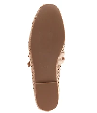 Reiss Elizabeth Woven Leather Mary Jane Ballet Flats