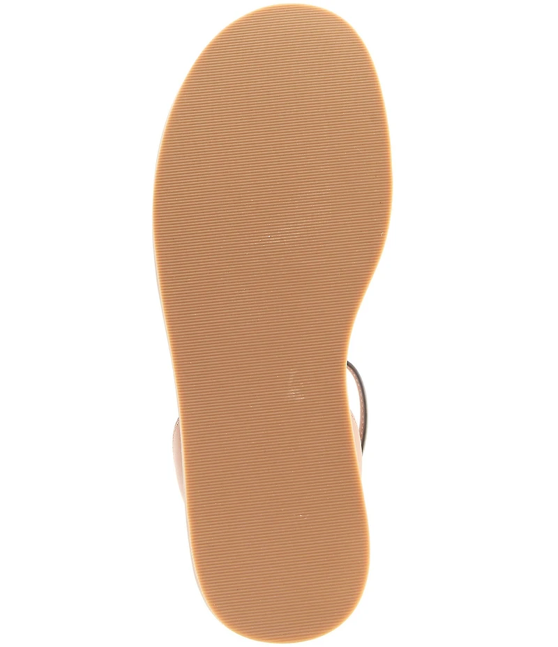 Reiss Emma Leather Crossover Ankle Strap Flat Sandals