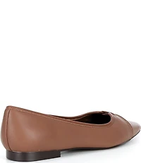 Reiss Evelyn Leather Pointed Toe Flats