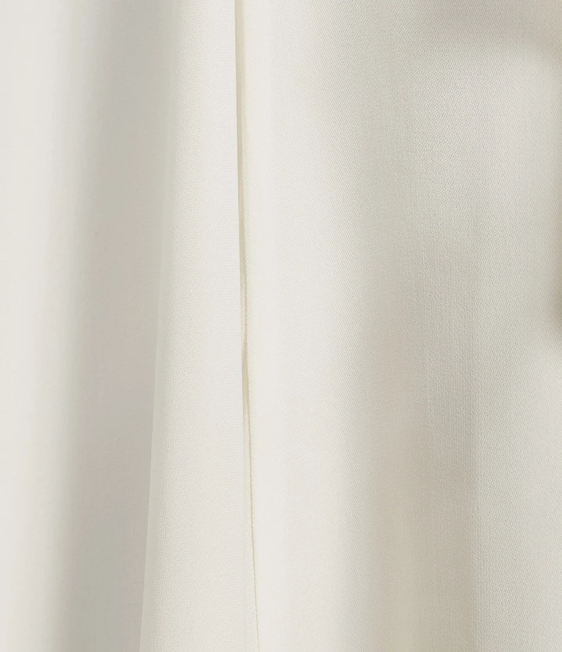 Reiss Evory Chiffon Sheer Layered V-Neck Cutout Sleeveless Maxi Dress