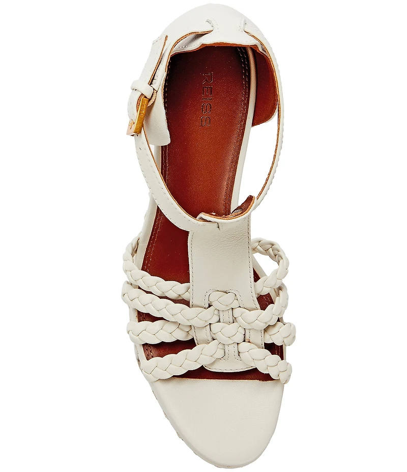 Reiss Frances Braided Strappy Wedge Sandals