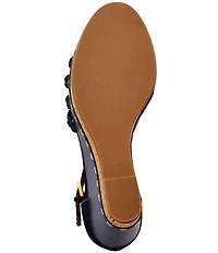 Reiss Frances Cotton Wedge Sandals