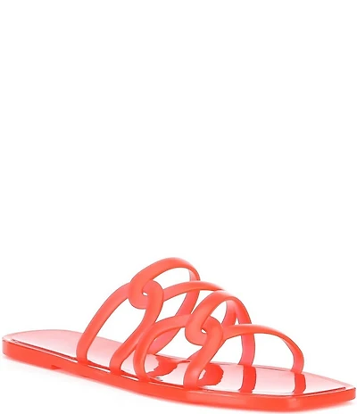 Reiss Juliette Interlocking Jelly Banded Slip On Sandals