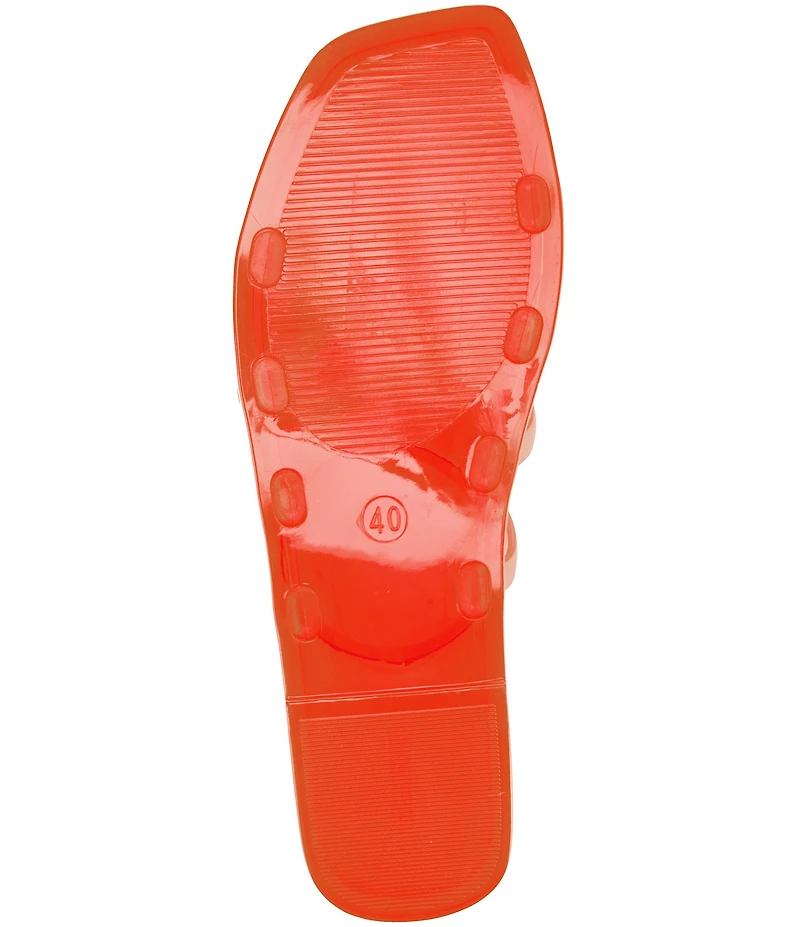 Reiss Juliette Interlocking Jelly Banded Slip On Sandals