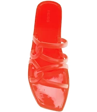 Reiss Juliette Interlocking Jelly Slide Sandals