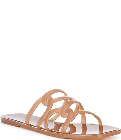Reiss Juliette Interlocking Jelly Slide Sandals