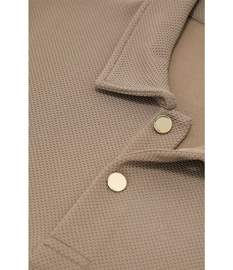 Reiss Kennedy Textured Short Sleeve Polo Shirt