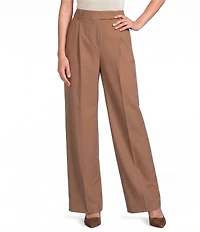Reiss Luna High-Rise Pleated Wide Leg Pants