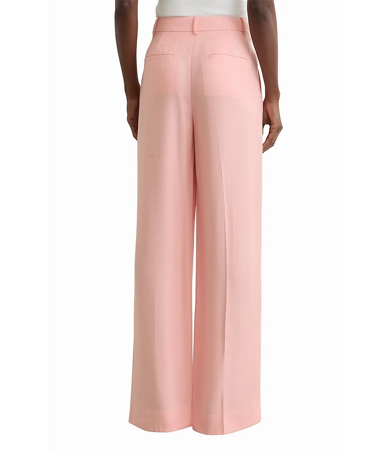 Reiss Magda Mid Rise Wide Leg Suit Trouser Pants