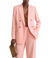 Reiss Magda Peak Lapel Long Sleeve Double-Breasted Suit Jacket