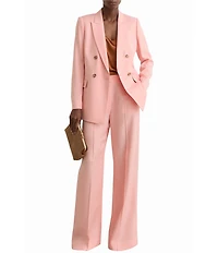 Reiss Magda Peak Lapel Long Sleeve Double-Breasted Suit Jacket