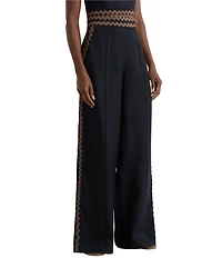 Reiss Mila Wave Trim Wide Leg Coordinating Trousers