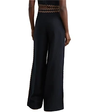 Reiss Mila Wave Trim Wide Leg Coordinating Trousers