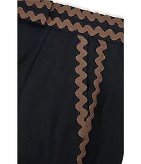 Reiss Mila Wave Trim Wide Leg Coordinating Trousers