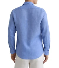 Reiss Ruban Linen Long Sleeve Woven Shirt