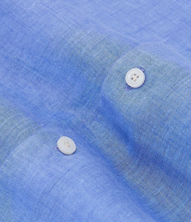 Reiss Ruban Linen Long Sleeve Woven Shirt